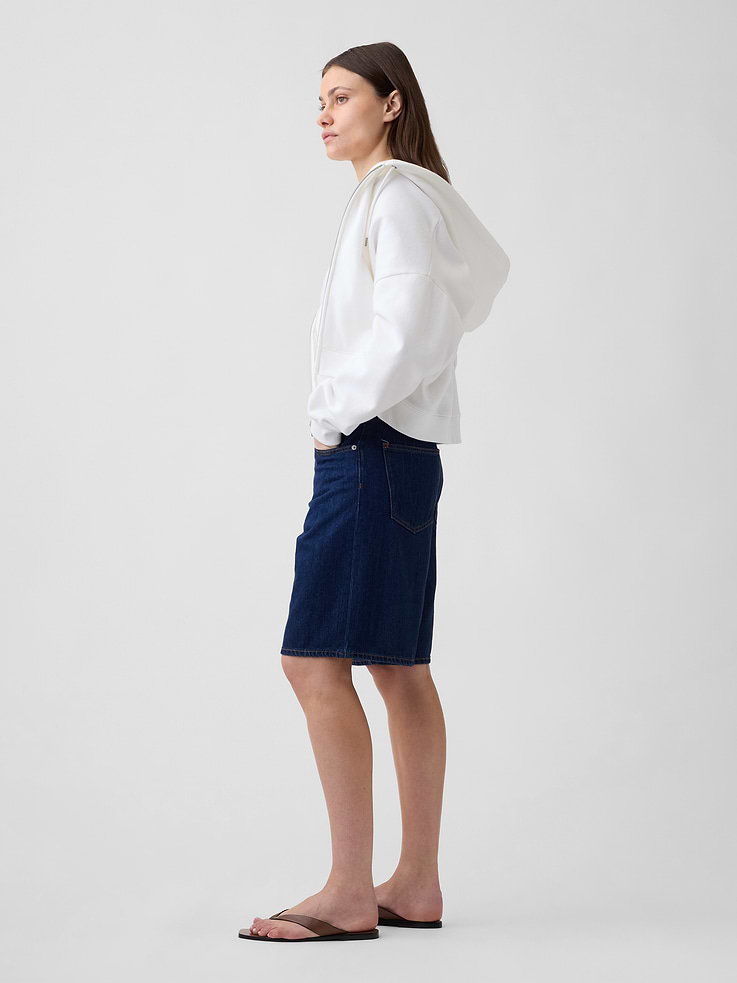 Image number 3 showing, 11" Low Slung SuperSoft Longline Denim Shorts