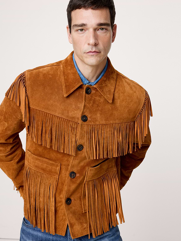 Suede Fringe Jacket