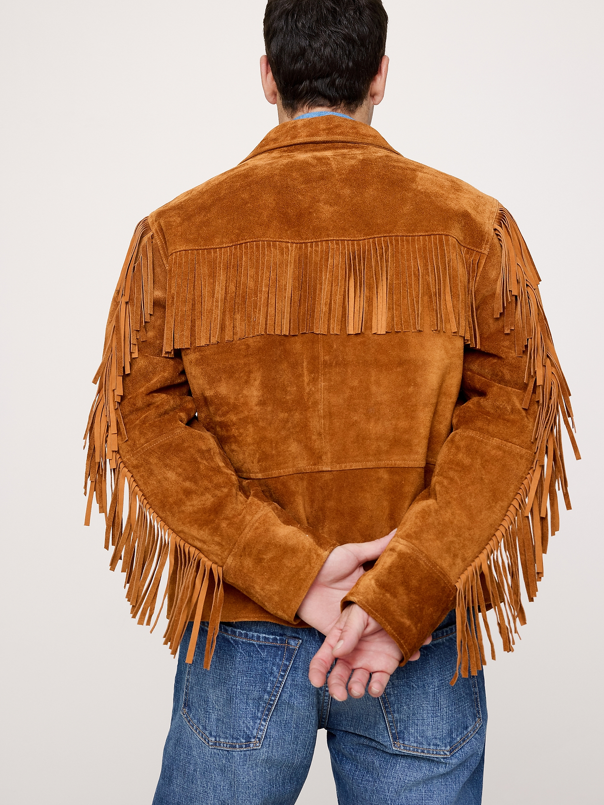 Suede Fringe Jacket | Banana Republic