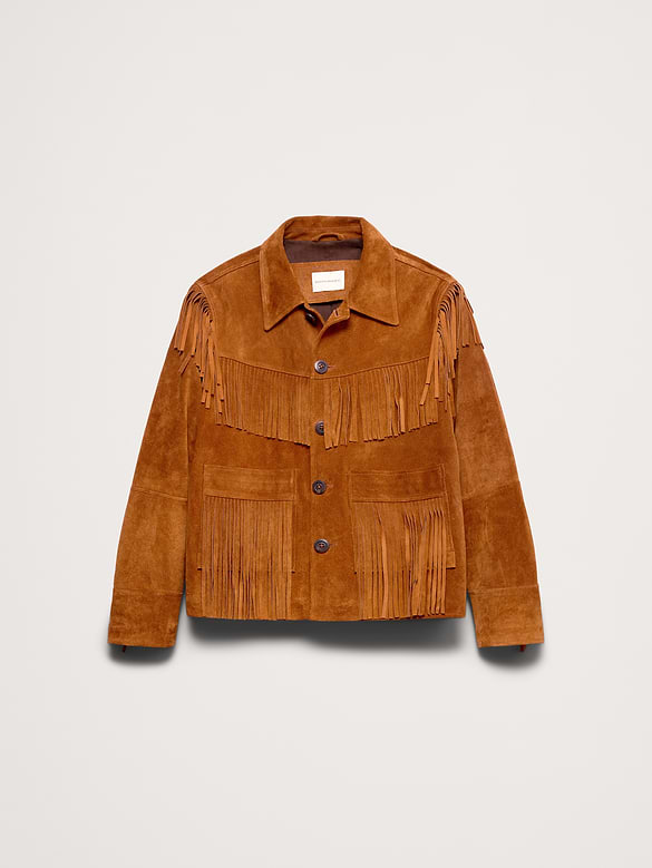 Suede Fringe Jacket