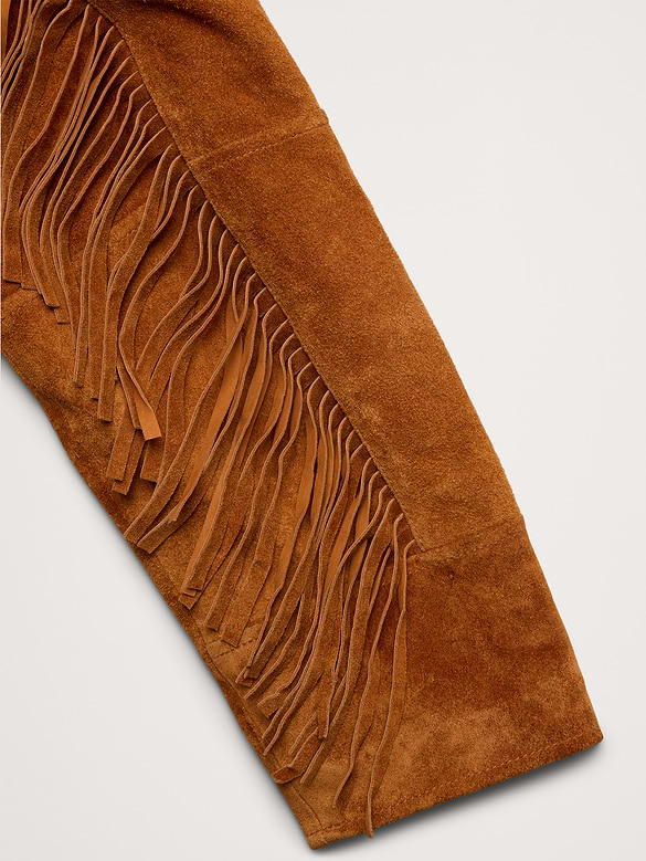 Suede Fringe Jacket