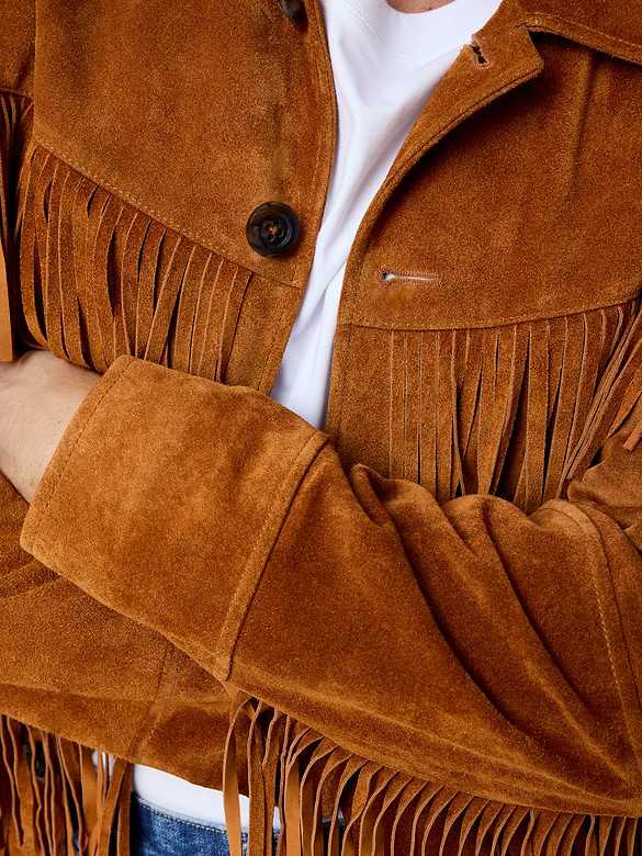 Suede Fringe Jacket