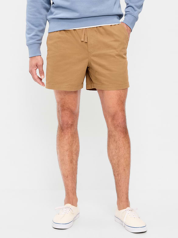 Short de jogging en sergé, entrejambe de 12,5 cm