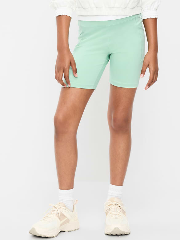 High-Waisted StudioSmooth Biker Shorts for Girls