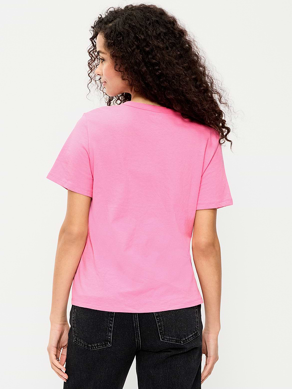 T-shirt passe-partout ras du cou à imprimé