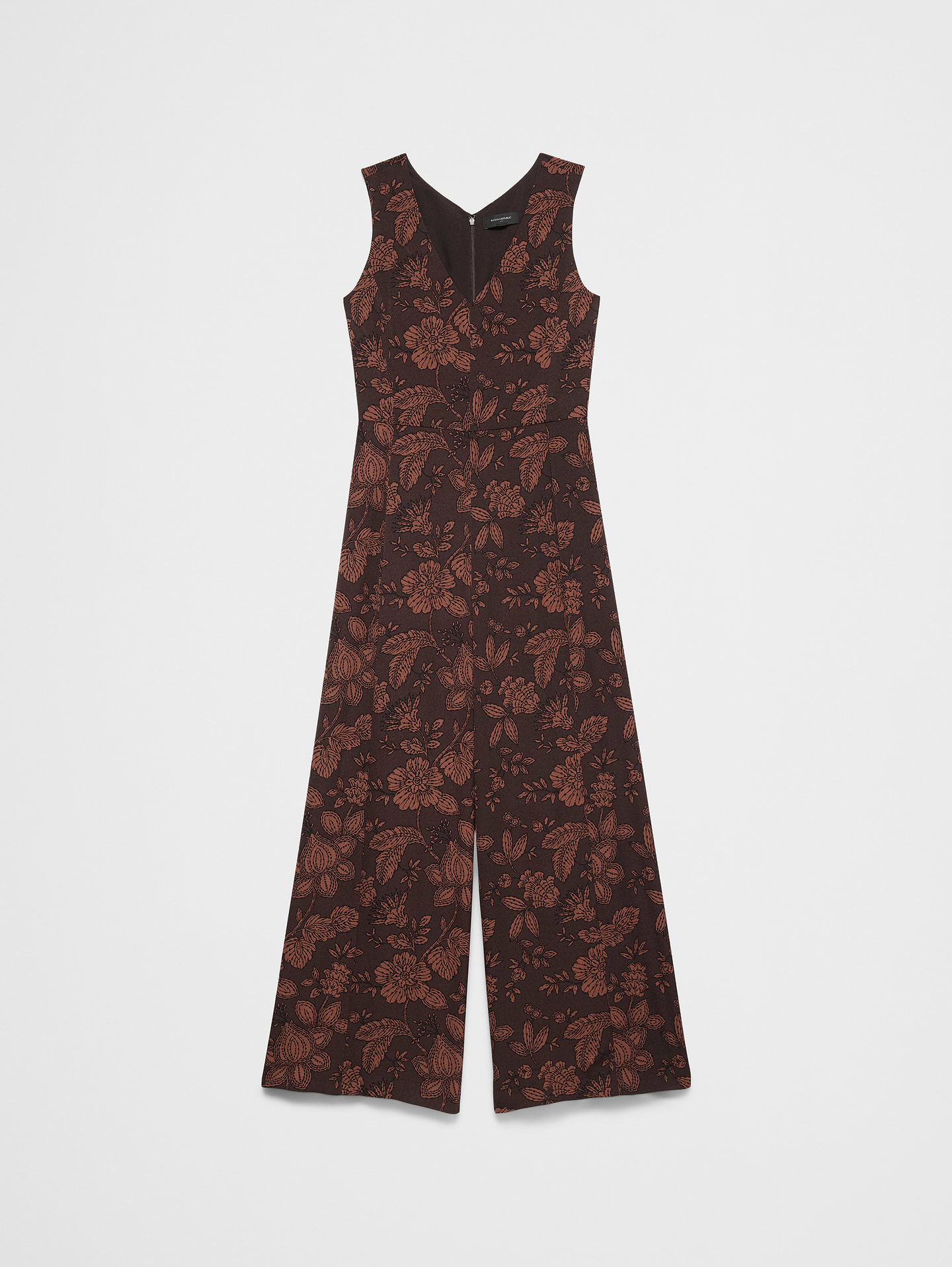 Image number 4 showing, Crepe V-Neck Jumpsuit