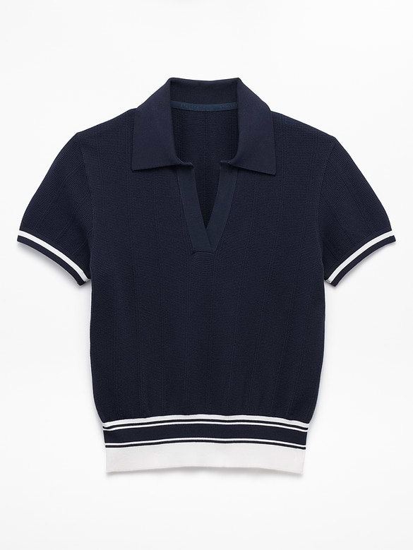 Seamless Polo Tee Sweater