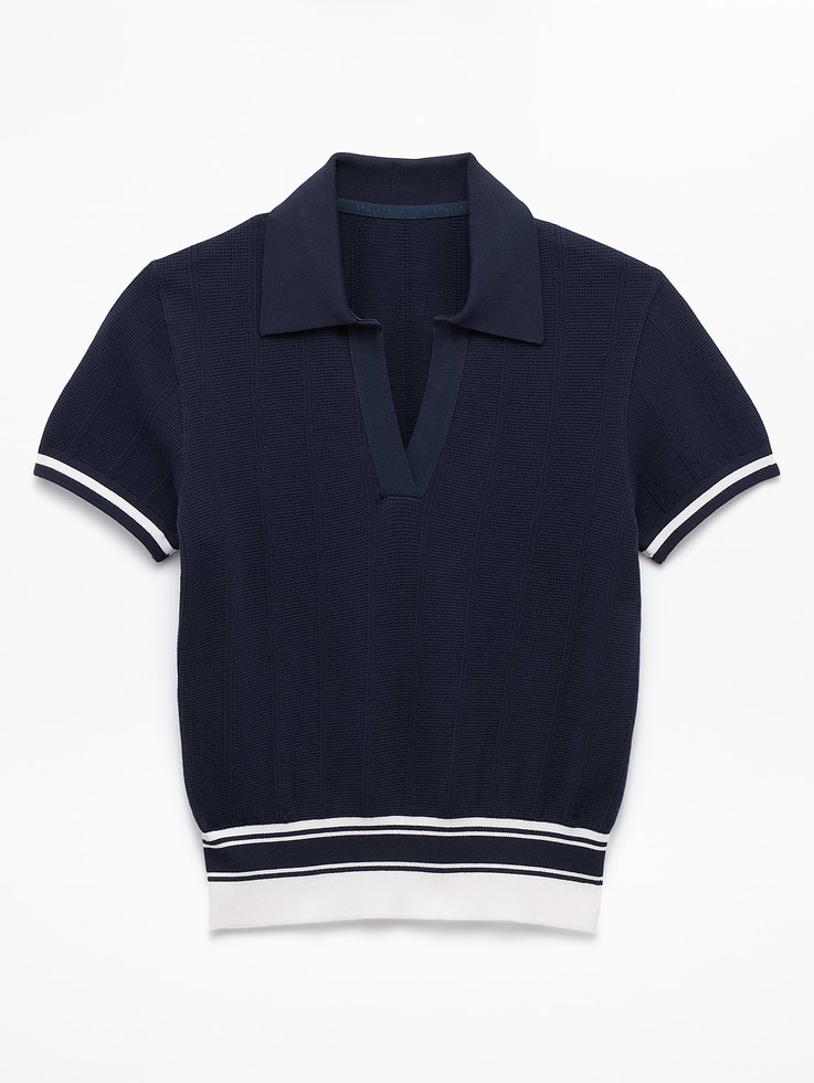 Image number 7 showing, Seamless Polo Tee Sweater