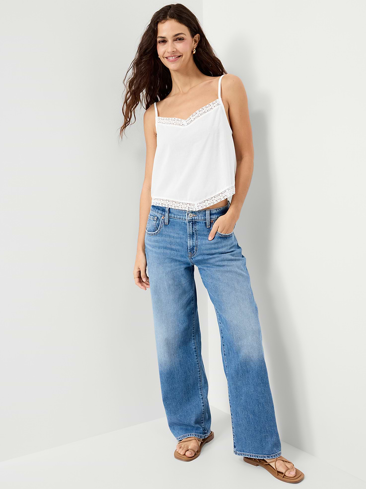 Image number 3 showing, Lace-Trim Scarf Tank Top