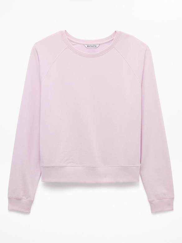 Airy Cotton Terry Crew Sweatshirt