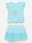 L'image numéro 4 présente Ensemble t-shirt à imprimé Princesses de Disney © et jupe-tutu pour toute-petite