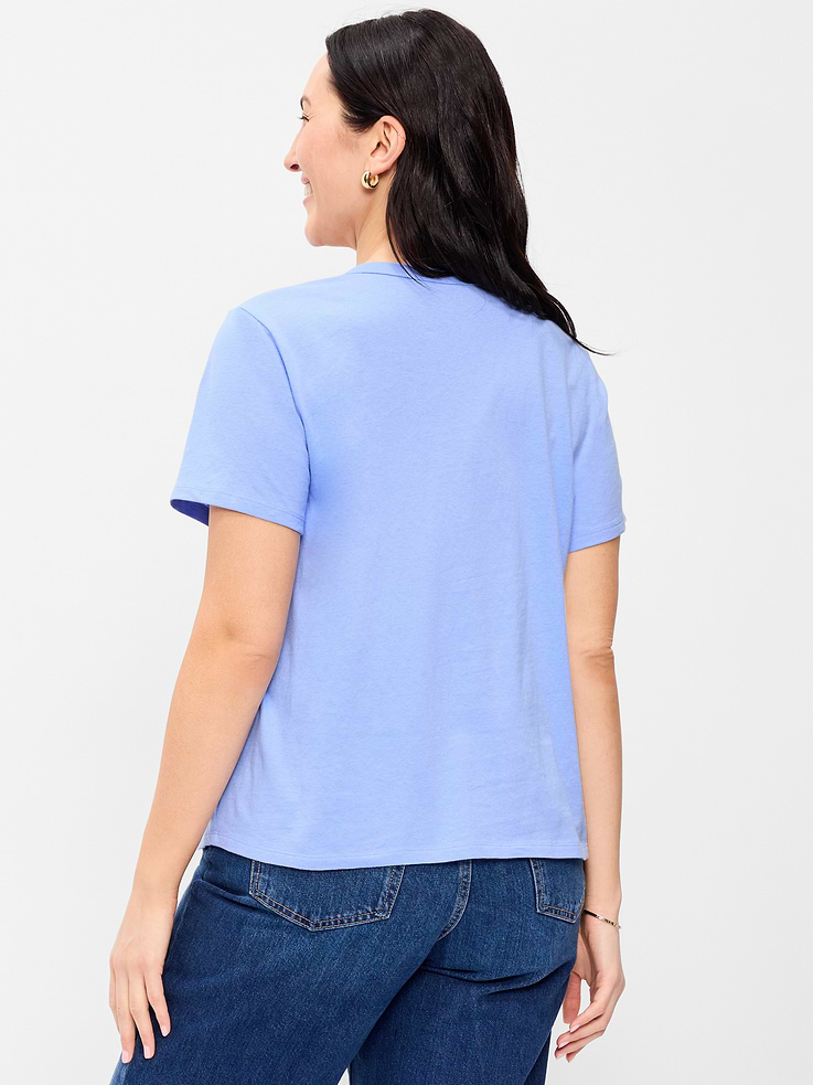 L'image numéro 6 présente T-shirt passe-partout ras du cou à logo imprimé