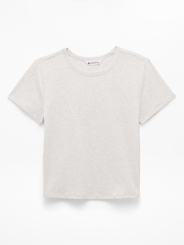 Signature Rib Crop Tee