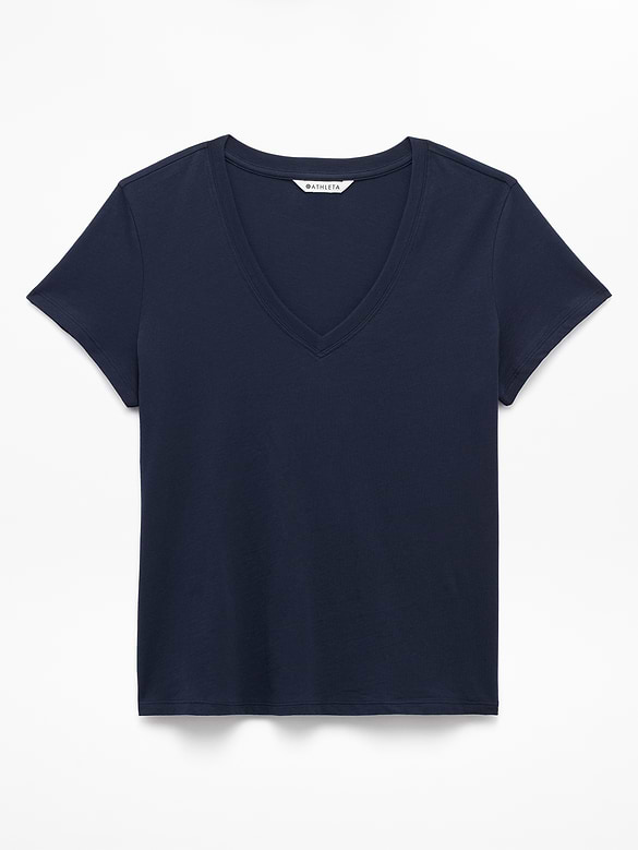 Favorite Cotton V-Neck Tee