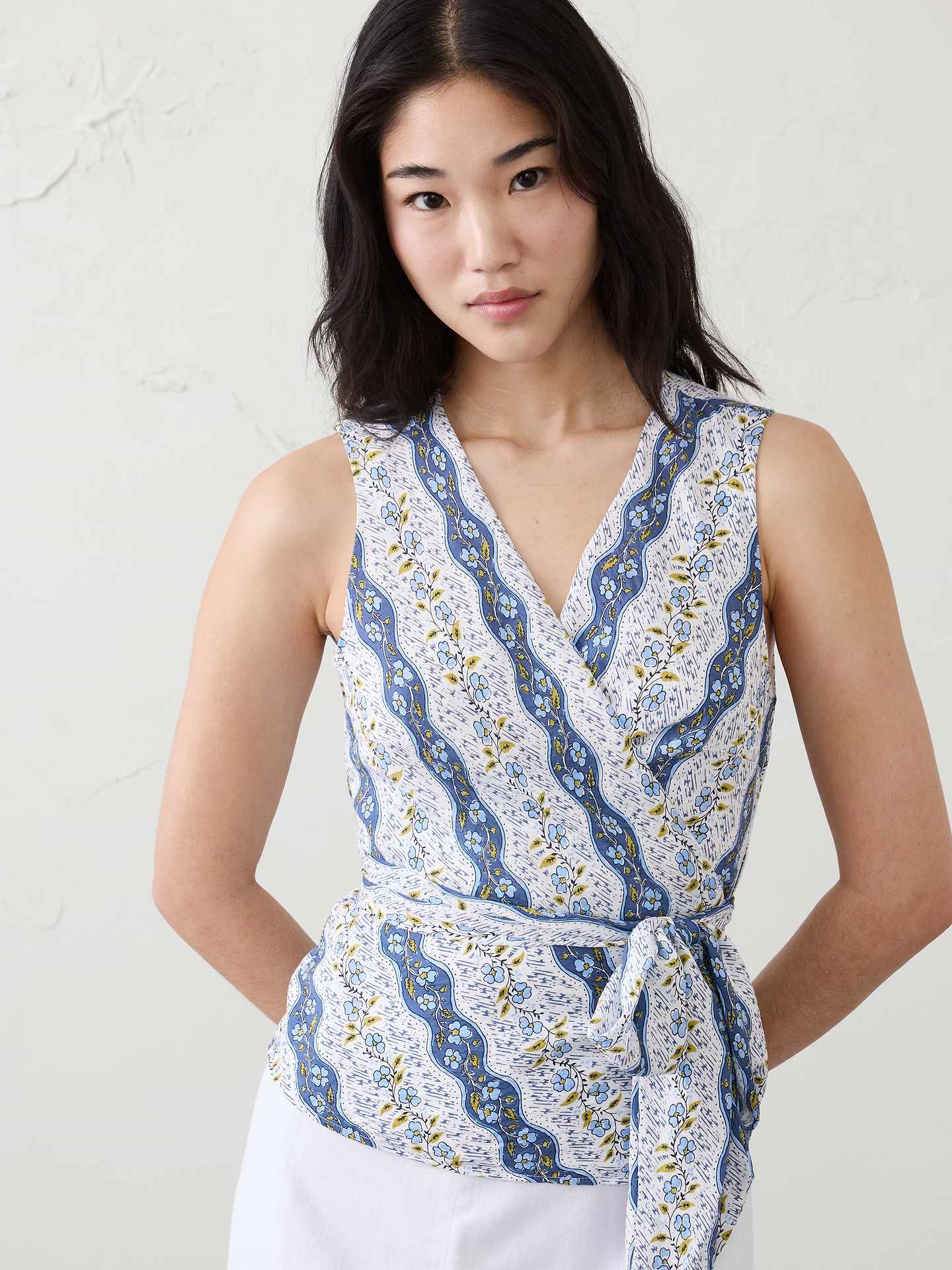 Image number 3 showing, Wrapped V-Neck Top