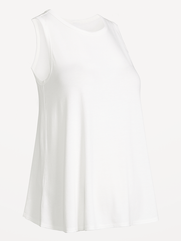 Maternity High-Neck Relaxed Tank Top