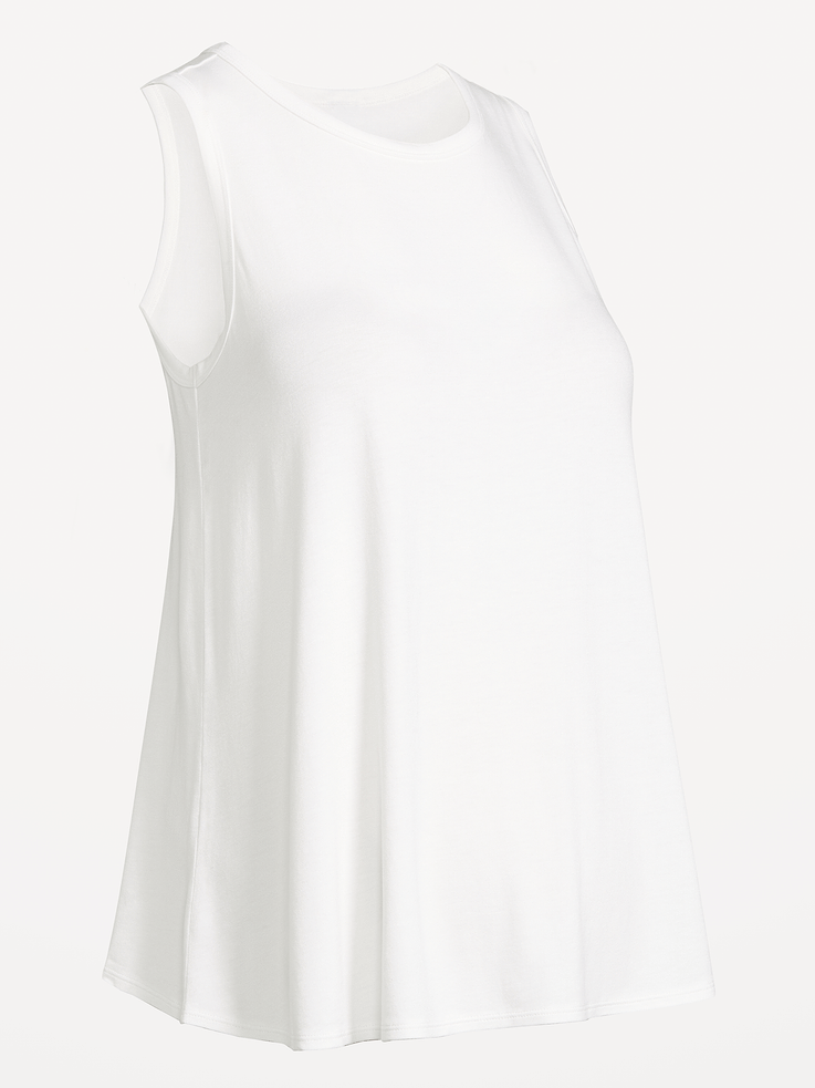 Image 2 of 2, Maternity High-Neck Relaxed Tank Top