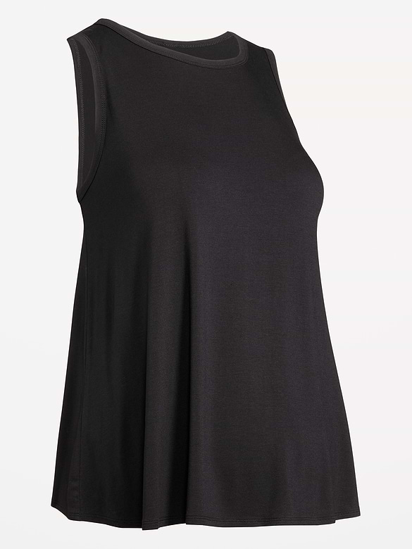 Maternity High-Neck Relaxed Tank Top
