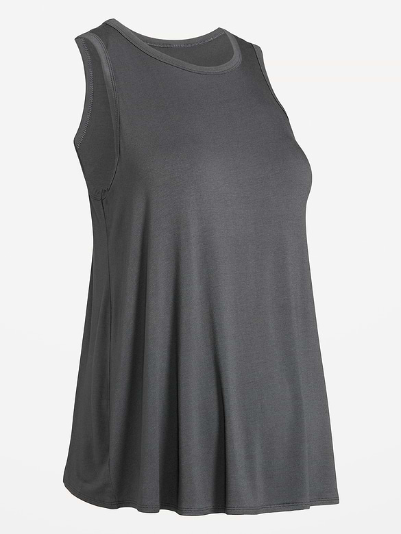 Maternity High-Neck Relaxed Tank Top