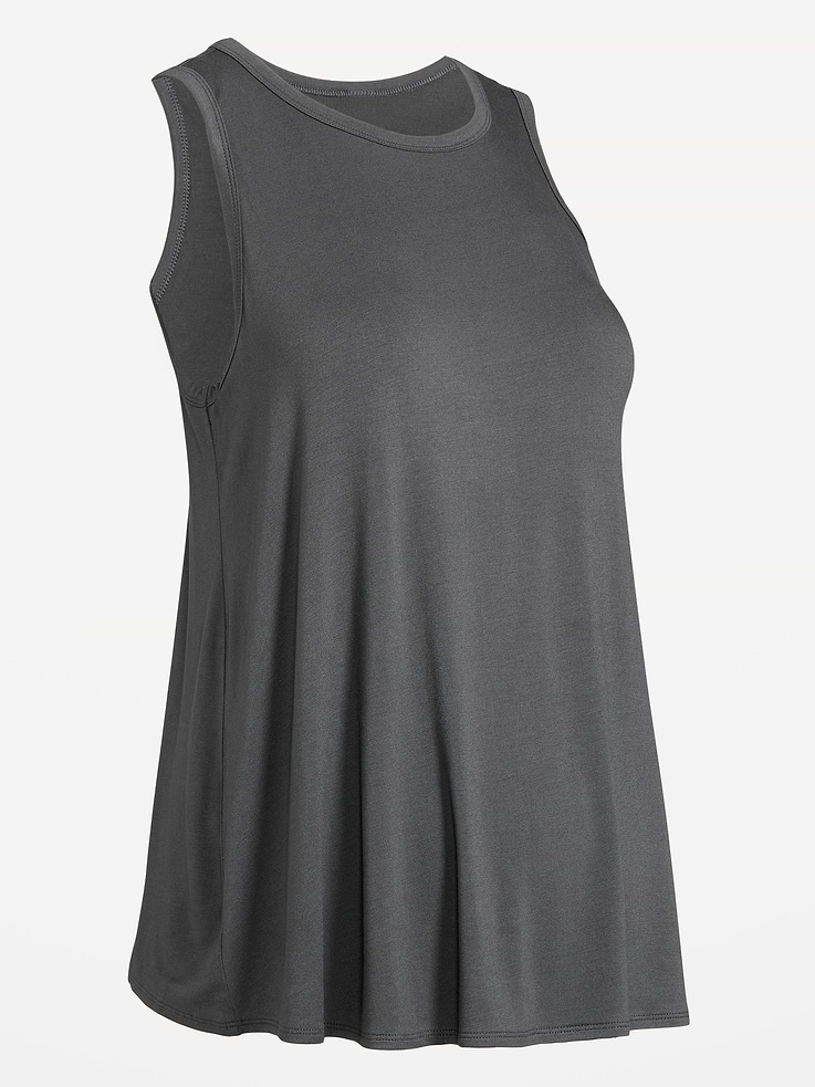 Image 2 of 2, Maternity High-Neck Relaxed Tank Top
