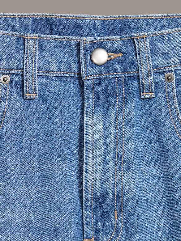 Old Navy x Christopher John Rogers Mid-Rise Side Stripe Baggy Wide-Leg Jeans
