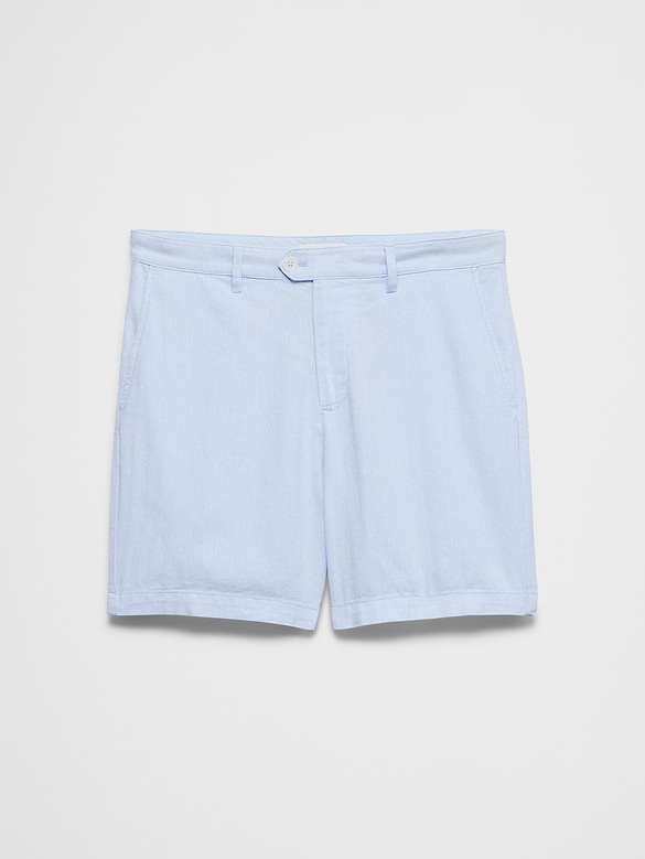 Standard-Fit 7" Linen-Blend Short
