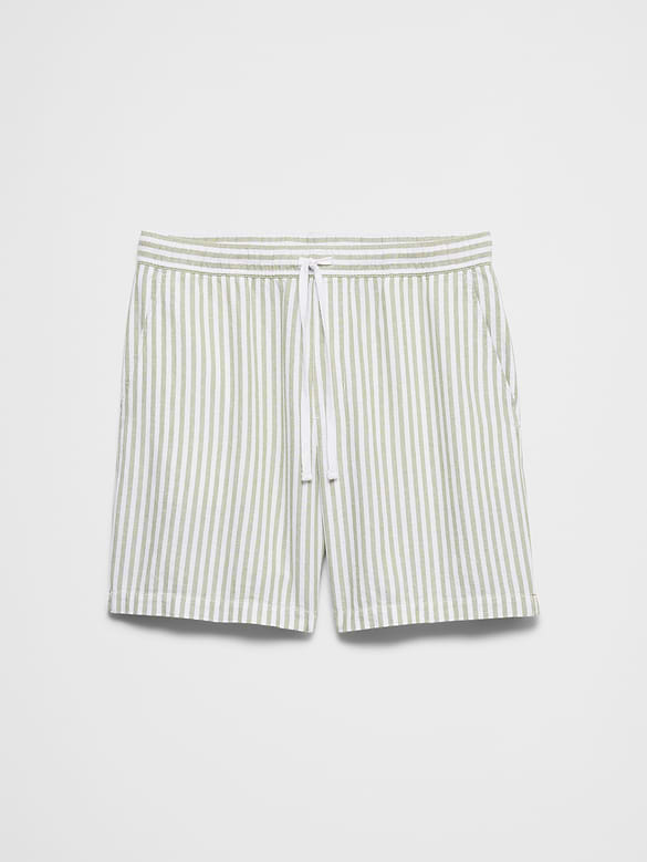 Standard-Fit 7" Linen-Blend Deck Short