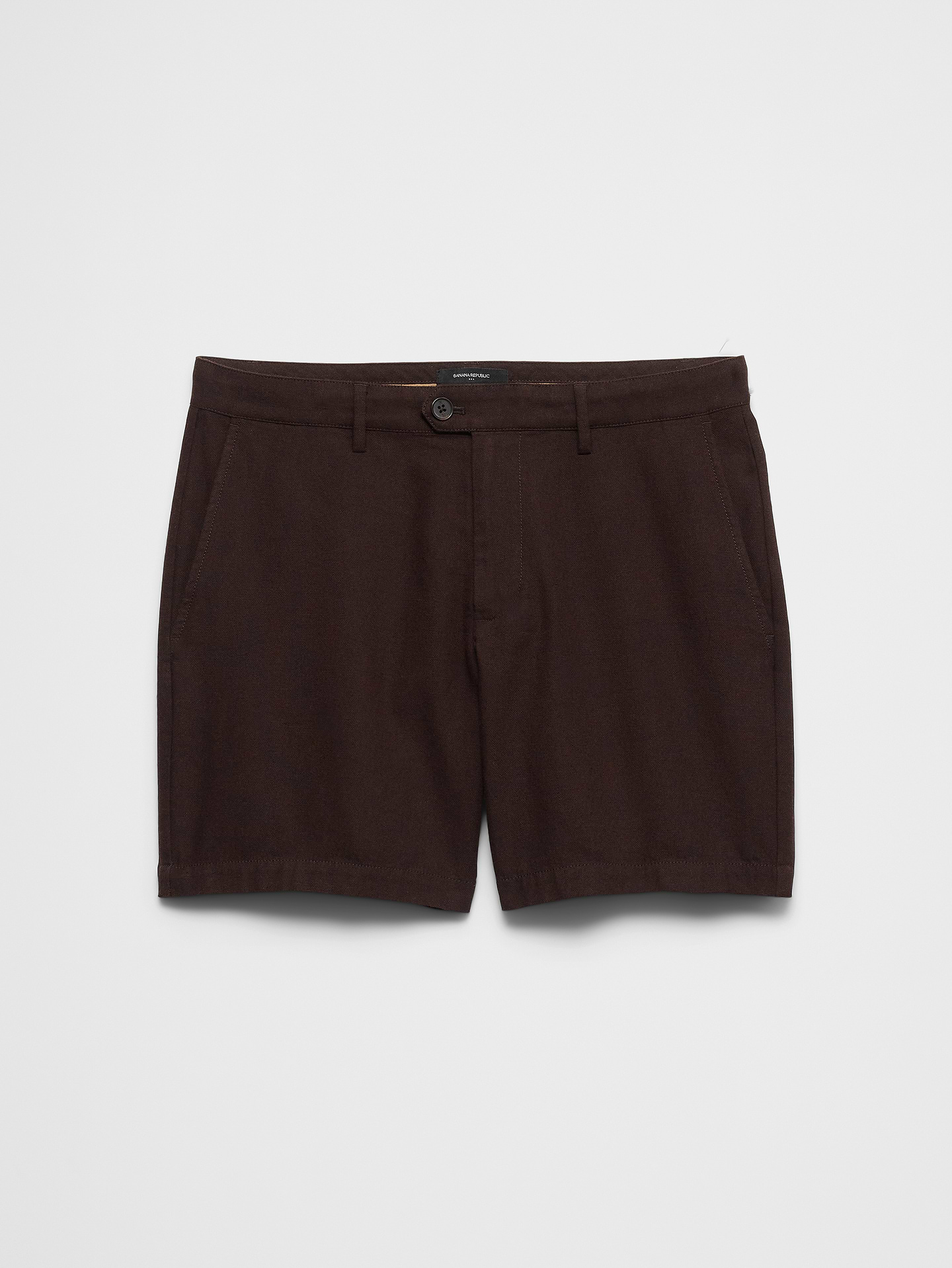 Image number 4 showing, Standard-Fit 7" Linen-Blend Short