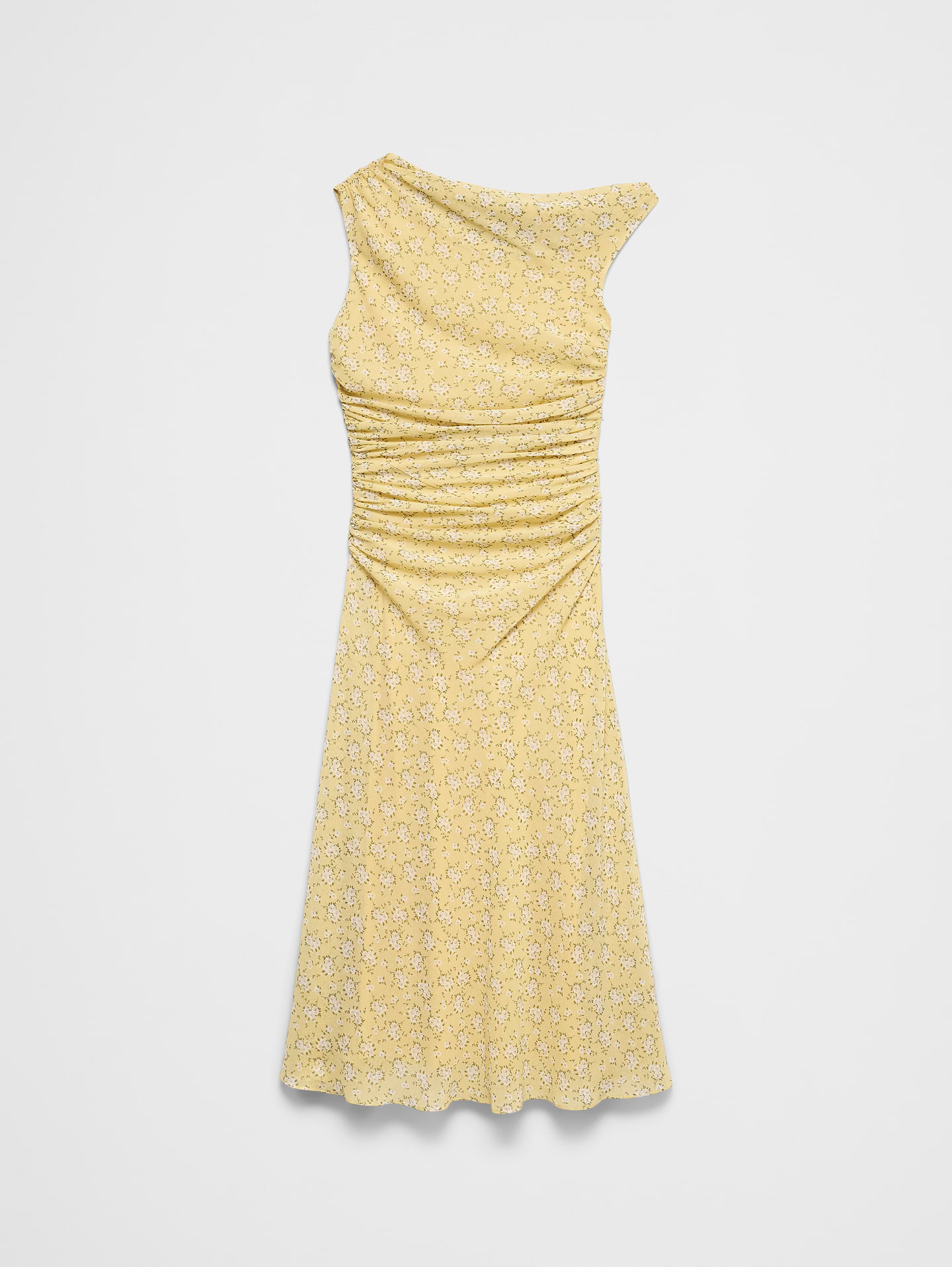 Image number 4 showing, Asymmetrical Side-Ruched Midi Dress