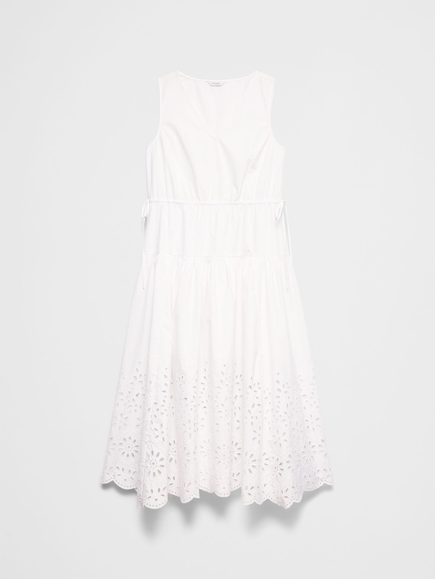 Image number 4 showing, Poplin Eyelet-Hem Midi Dress