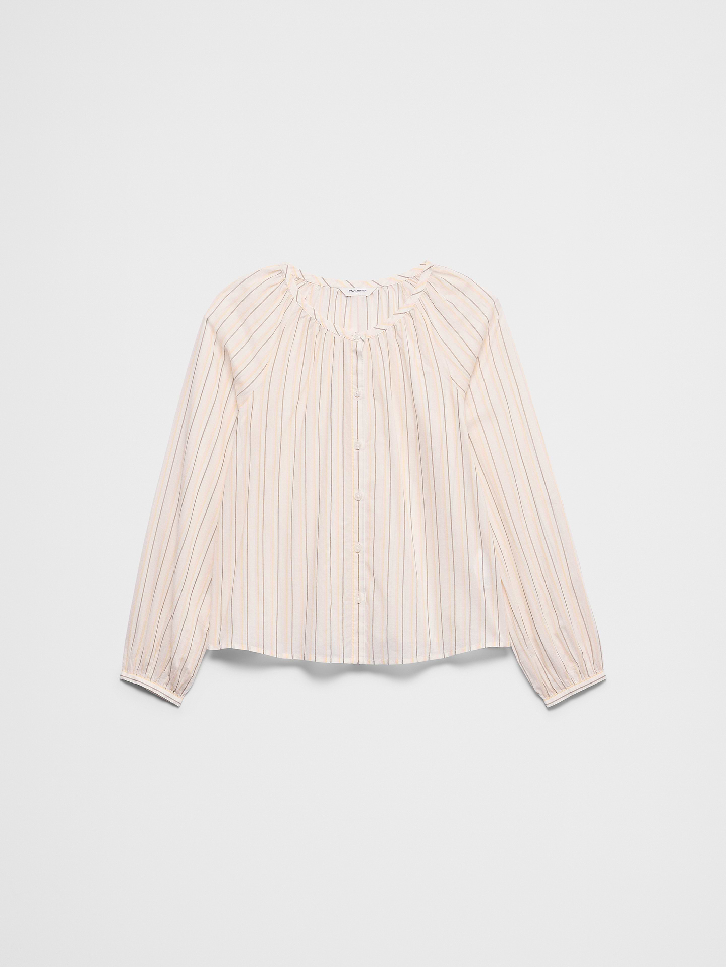 Image number 4 showing, Voile Puff-Sleeve Shirt