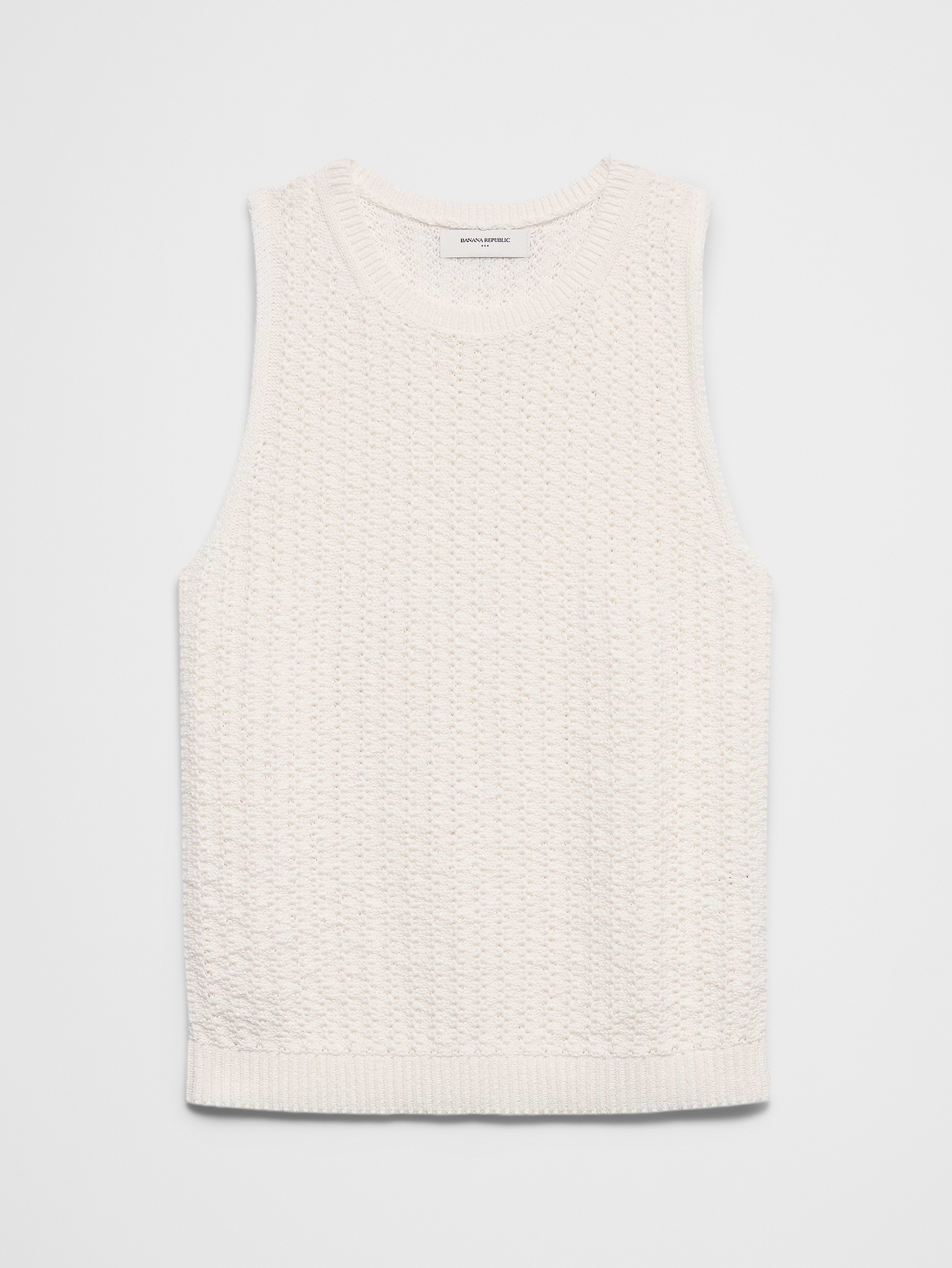 Image number 4 showing, Cotton-Blend Textured Sweater Tank