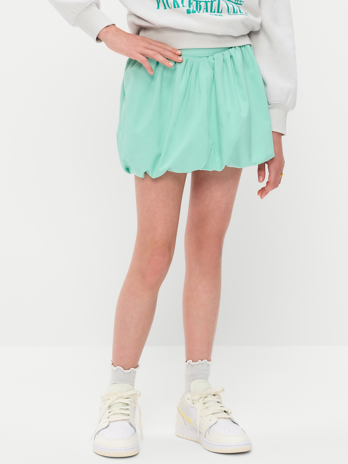 High-Waisted PowerSoft Bubble Skort for Girls | Old Navy
