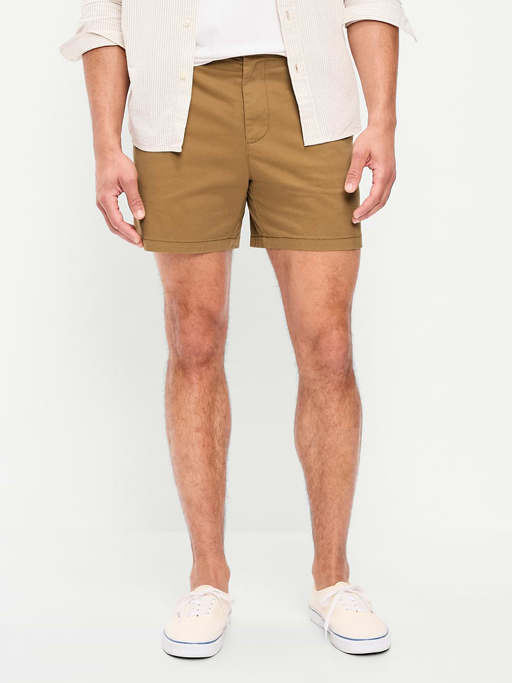 Image number 2 showing, Slim Built-In Flex Rotation Chino Shorts -- 5-inch inseam