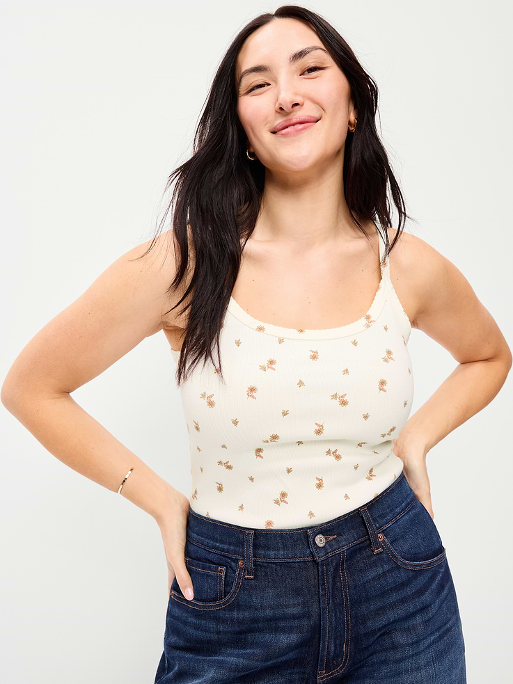 L'image numéro 5 présente Camisole en tricot pointelle