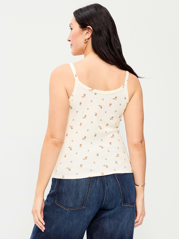 L'image numéro 6 présente Camisole en tricot pointelle