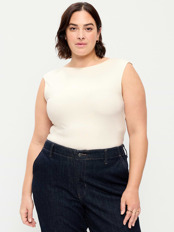 Image number 7 showing, Cap-Sleeve Tie-Back Top