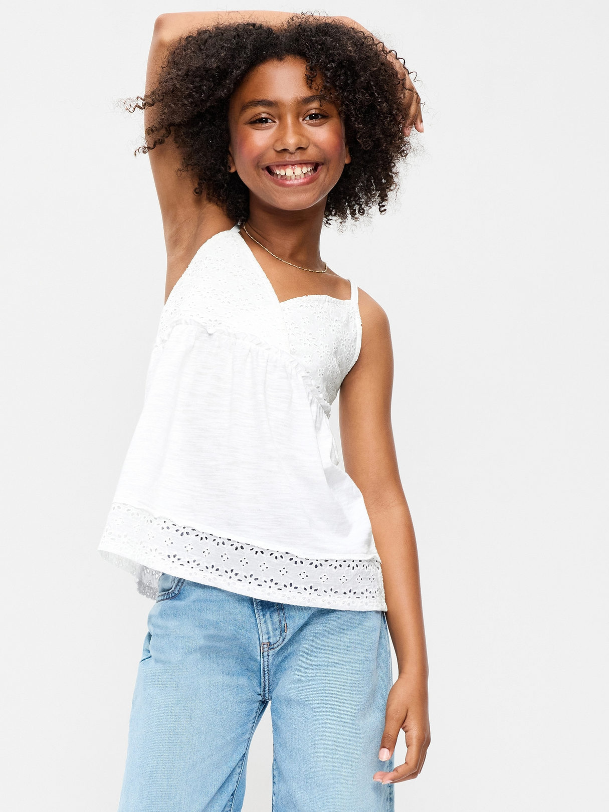 Sleeveless Eyelet Top for Girls | Old Navy