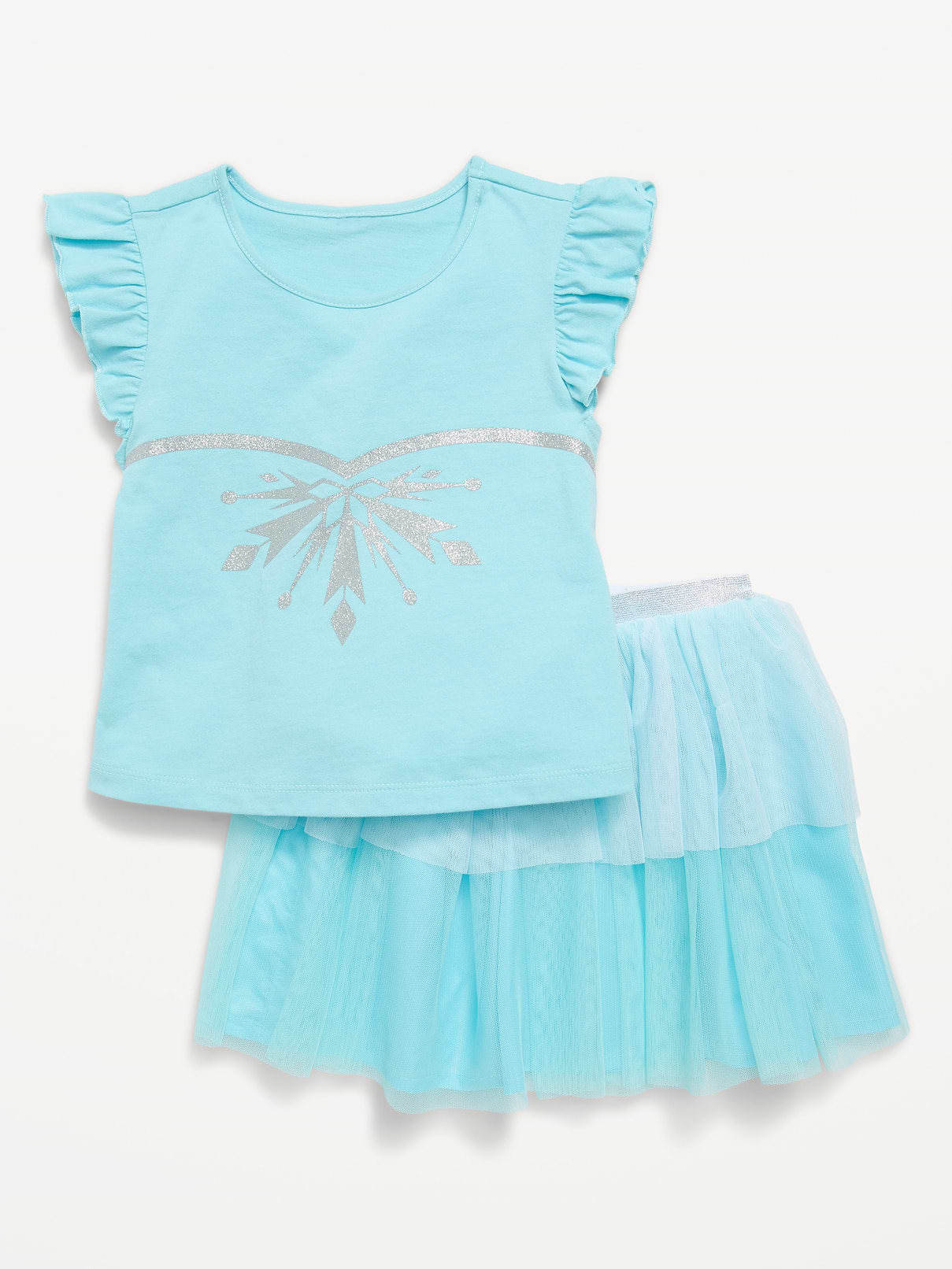 L'image numéro 2 présente Ensemble t-shirt à imprimé Princesses de Disney © et jupe-tutu pour toute-petite