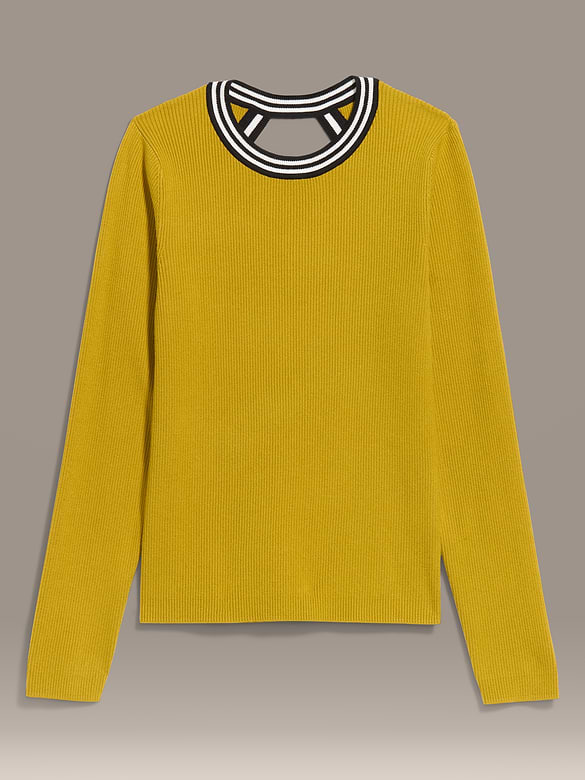 Old Navy x Christopher John Rogers Long-Sleeve Back Keyhole Sweater
