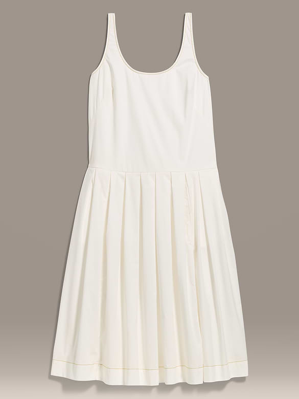 Old Navy x Christopher John Rogers Poplin Drop-Waist Dress