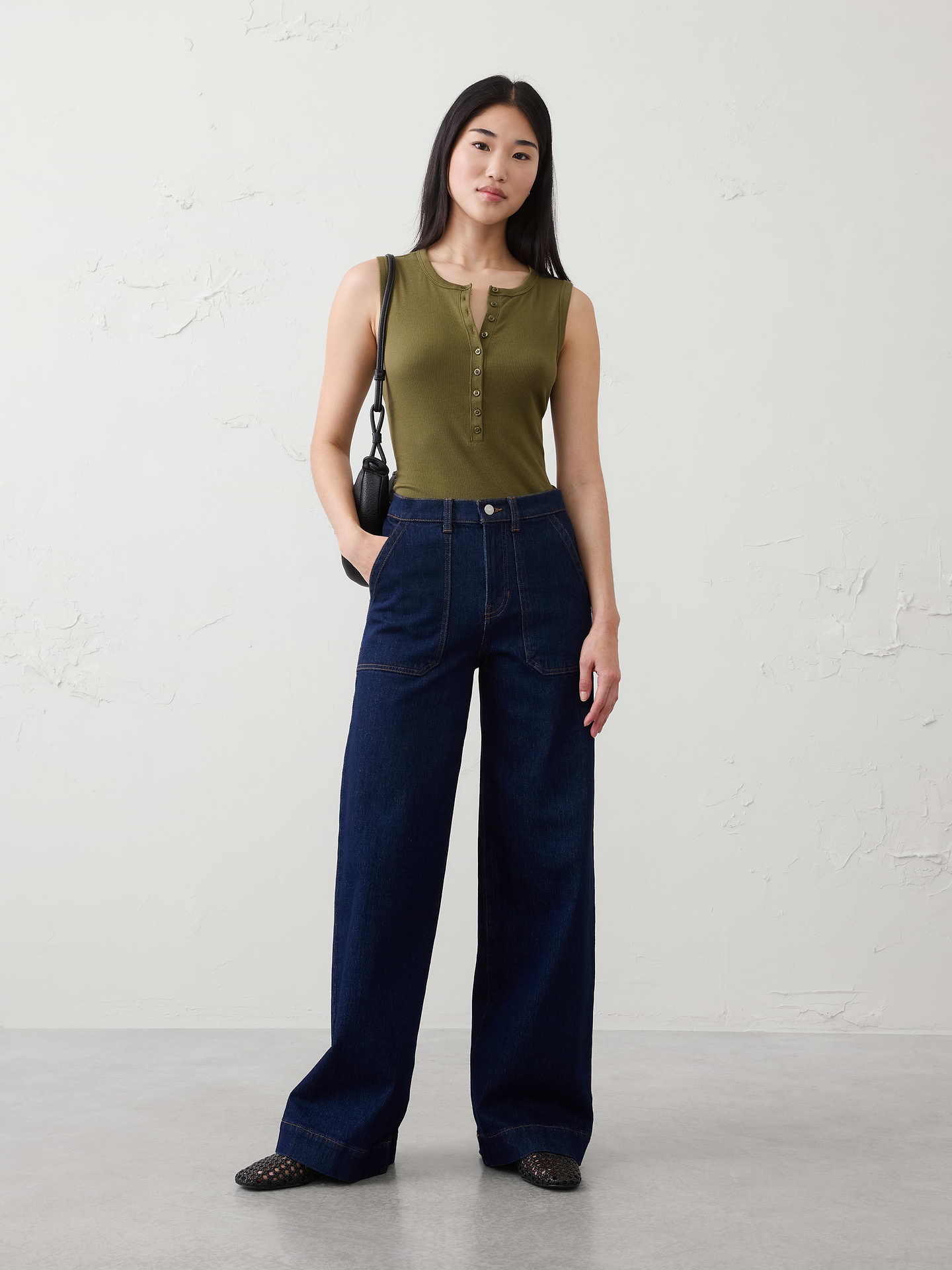 Image number 1 showing, Ribbed Henley