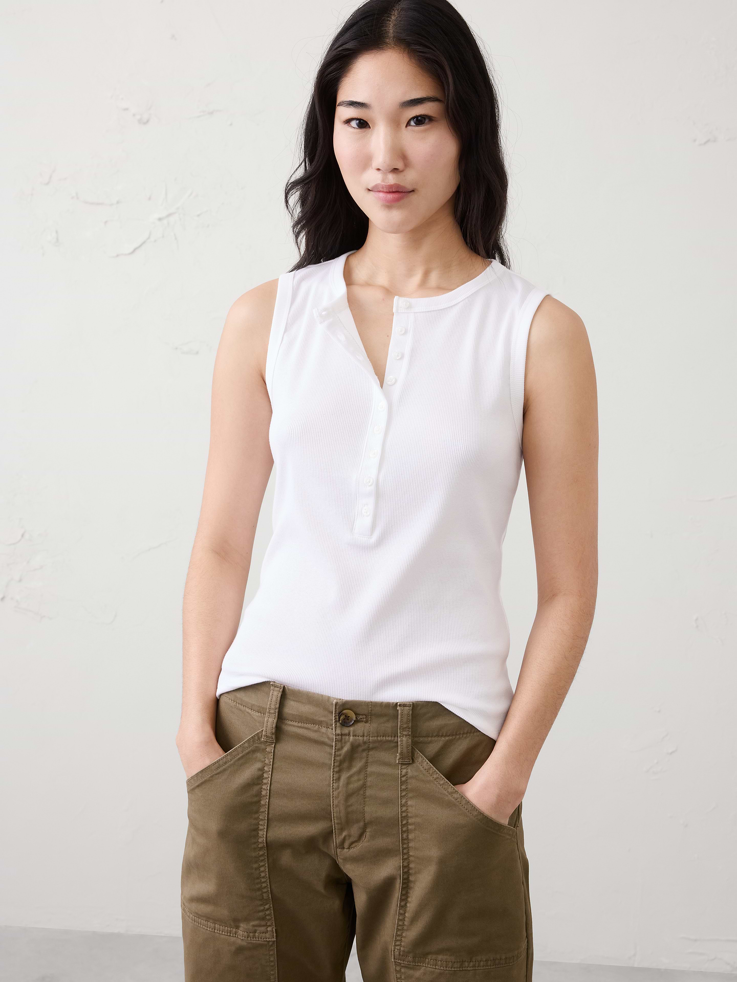 Image number 1 showing, Ribbed Henley