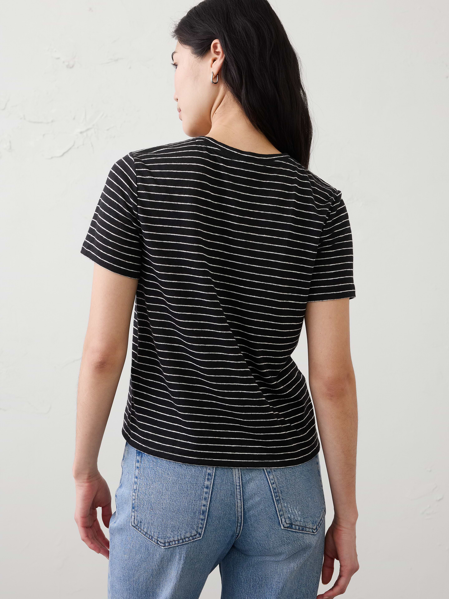 Image number 5 showing, Linen-Blend T-Shirt
