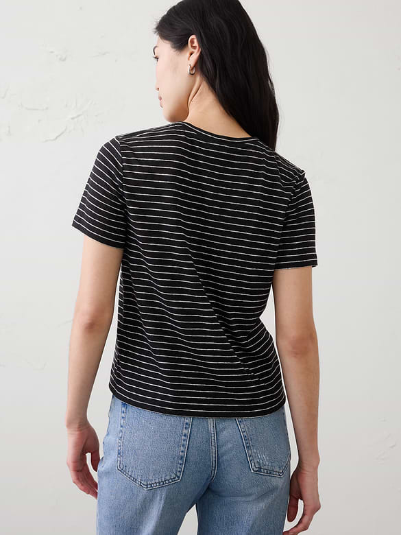 Linen-Blend T-Shirt