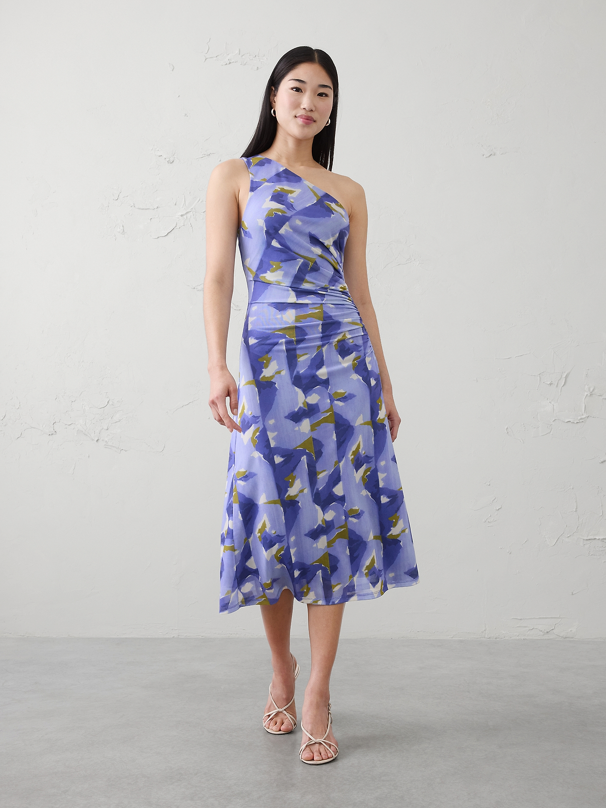 One-Shoulder Midi Dress | Banana Republic Factory