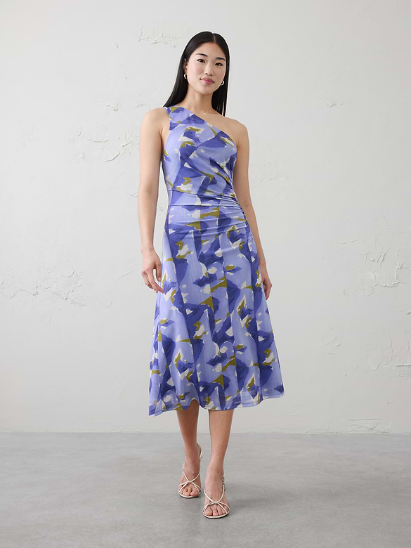 One-Shoulder Midi Dress