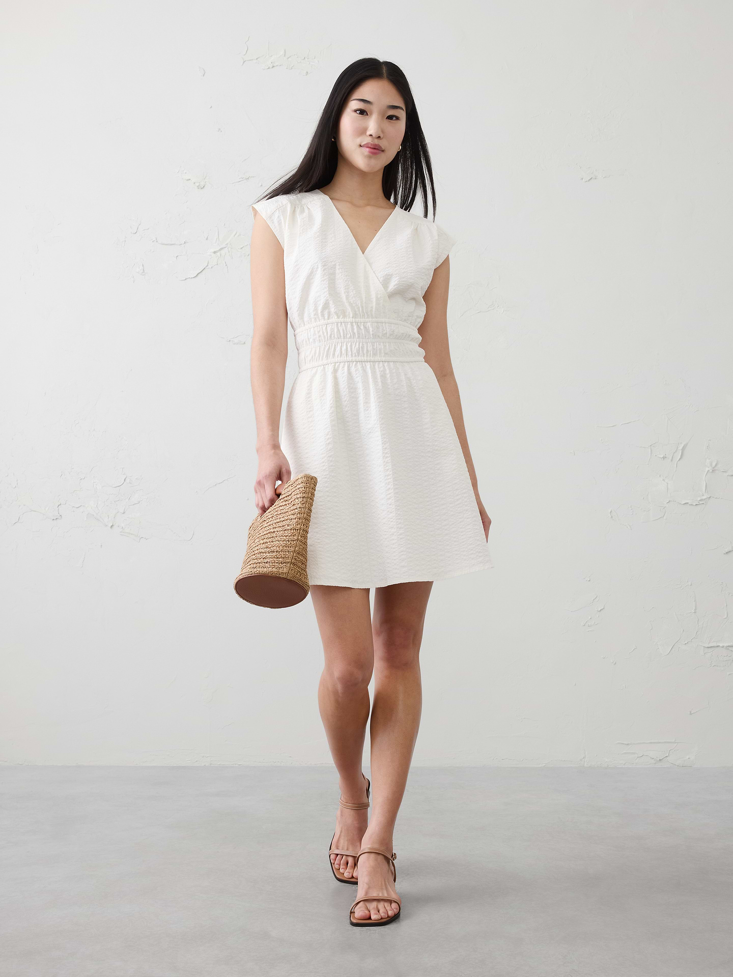 Image number 1 showing, Seersucker Mini Dress