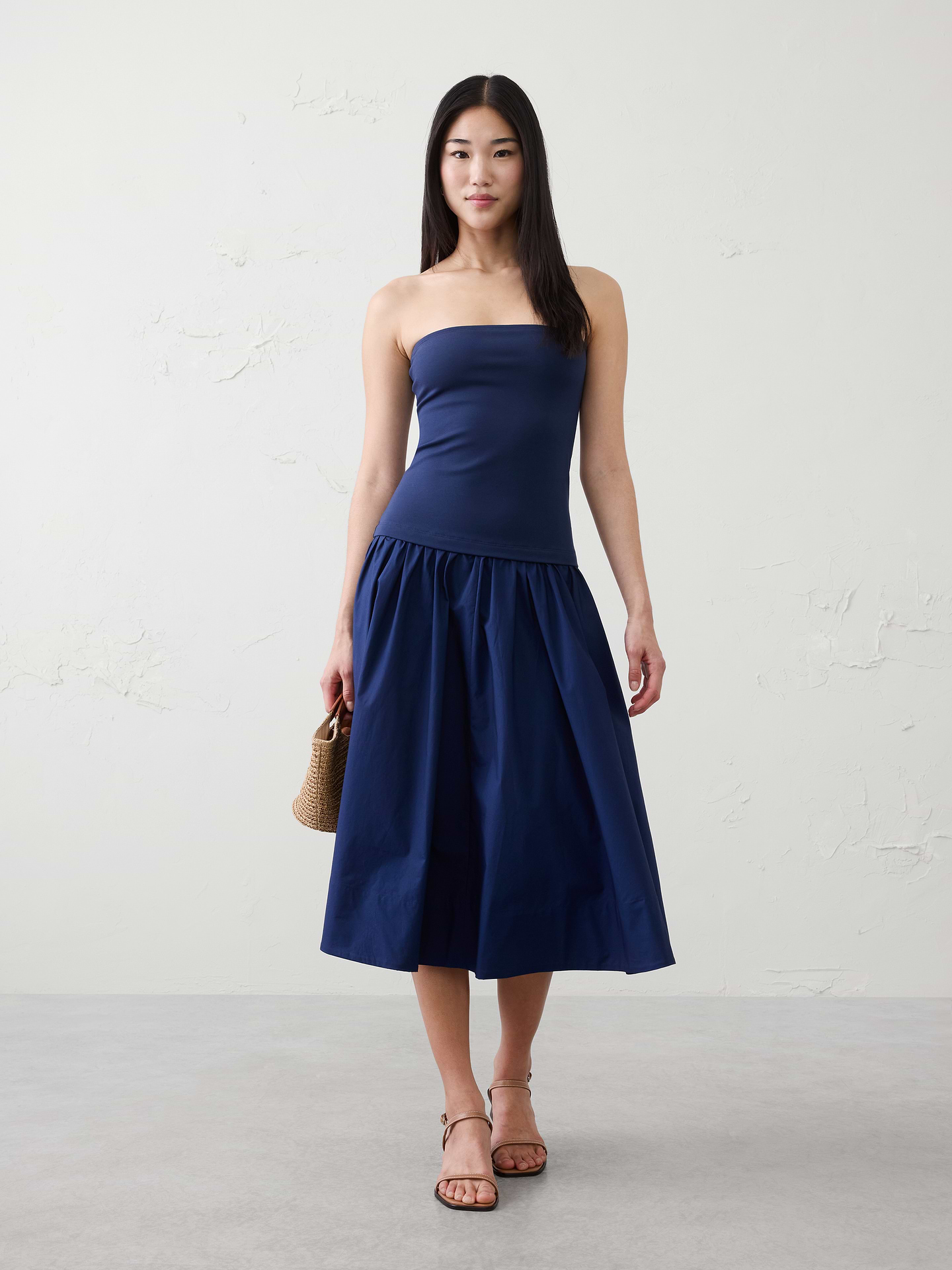 Image number 1 showing, Strapless Midi Dress