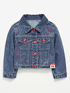 Image number 3 showing, Old Navy x Disney Minnie Mouse Cropped Trucker Jean Jacket for Toddler Girls